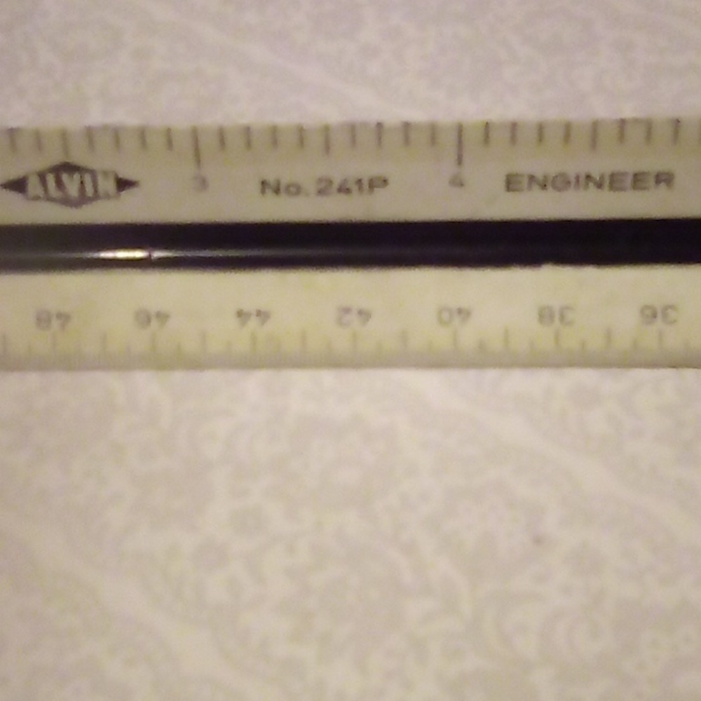 Alvin 3 Sided Triangular Engineer Ruler Made In Germany.